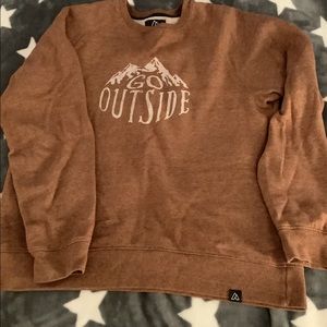 Go outside long sleeve sweatshirt. No hood.